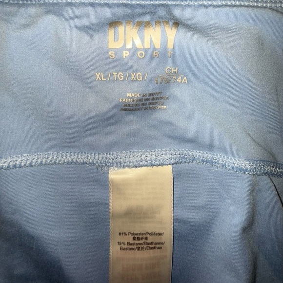 DKNY SPORT Women's Balance High-Waist Capri Leggings - XL Light Blue - Picture 4 of 11